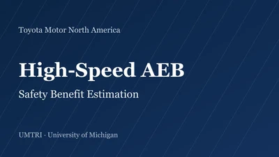 High-Speed AEB Crash Scenarios and Simulation-Based Safety Benefit Assessment featured image